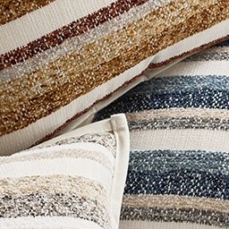 侘寂中古风咖白条纹靠垫轻奢现代抱枕组合沙发客厅高级靠包靠枕,居家布艺,抱枕被,淘宝优惠券,粉丝福利购,淘宝优惠卷