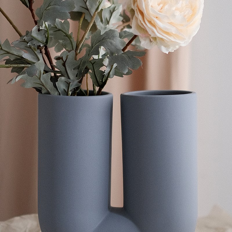 米白色玫瑰花束仿真花绢花假花客厅摆设高端花艺插花高档餐桌花