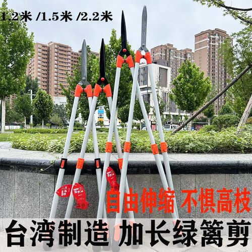 进口园林工具长柄园艺修枝剪刀花剪高空剪高枝剪伸缩摘果剪绿篱剪