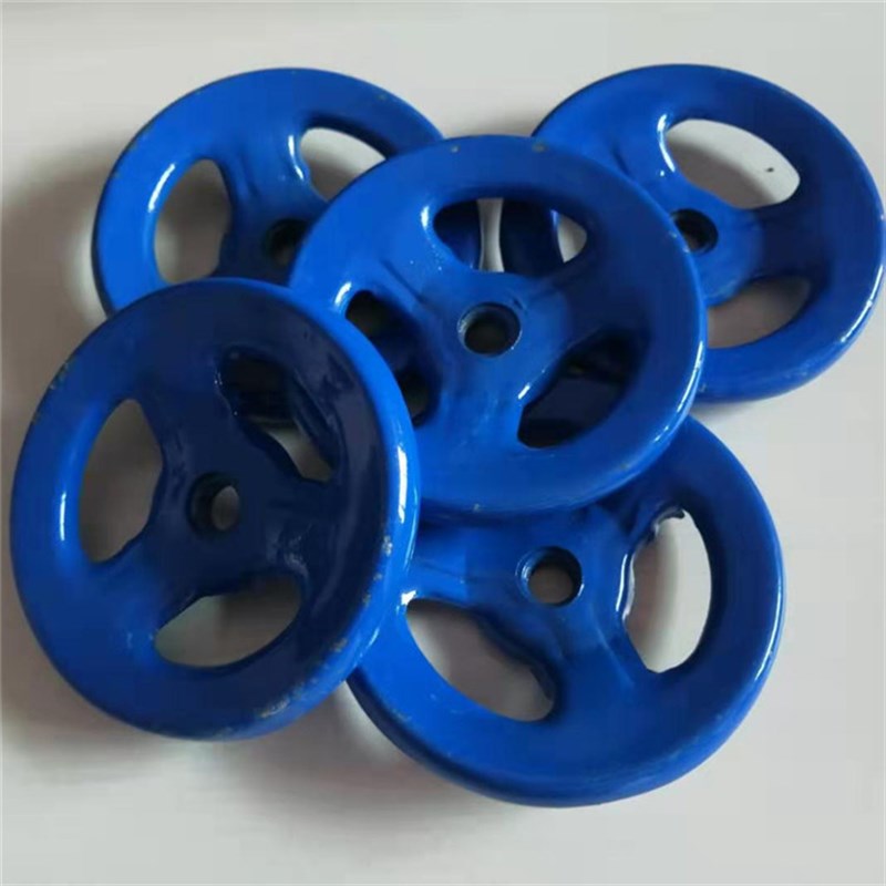 圆形手柄阀门旋转开关四方六方螺纹圆孔带键槽加厚钢板冲压手轮