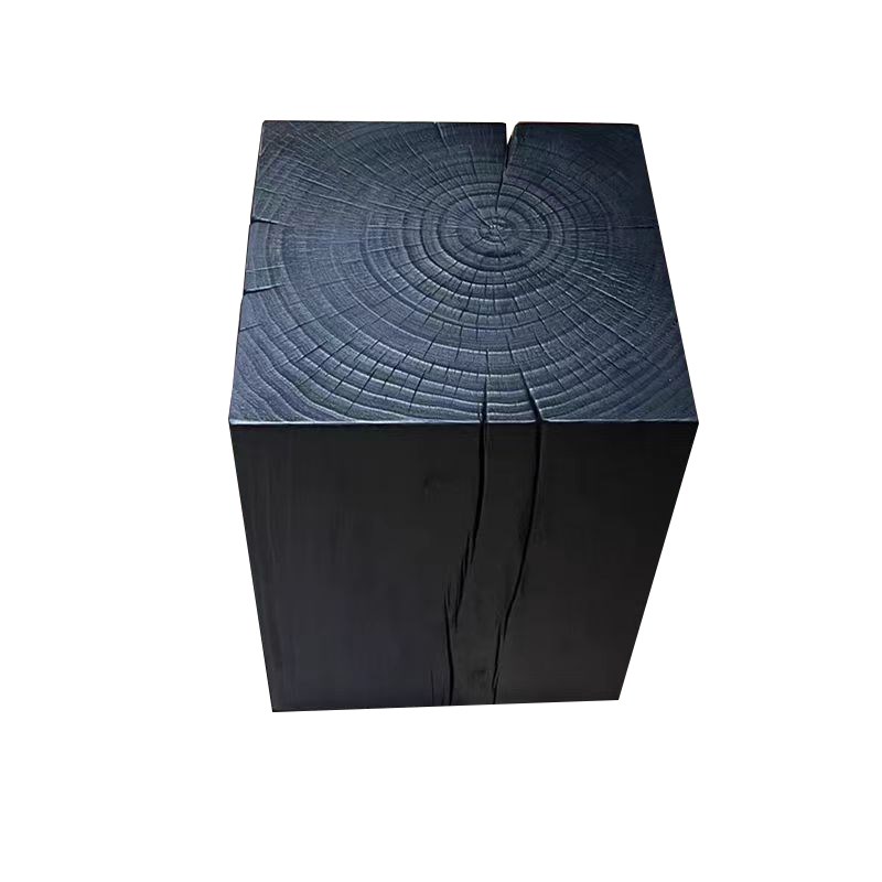 碳化木墩子原实木根雕凳子花架底座摆件树桩侘寂风民宿边几装饰品