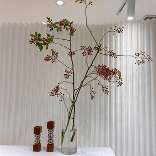 山归来鲜切枝条水养鲜花真花蔷薇果鲜切花家居瓶插花书房客厅植物