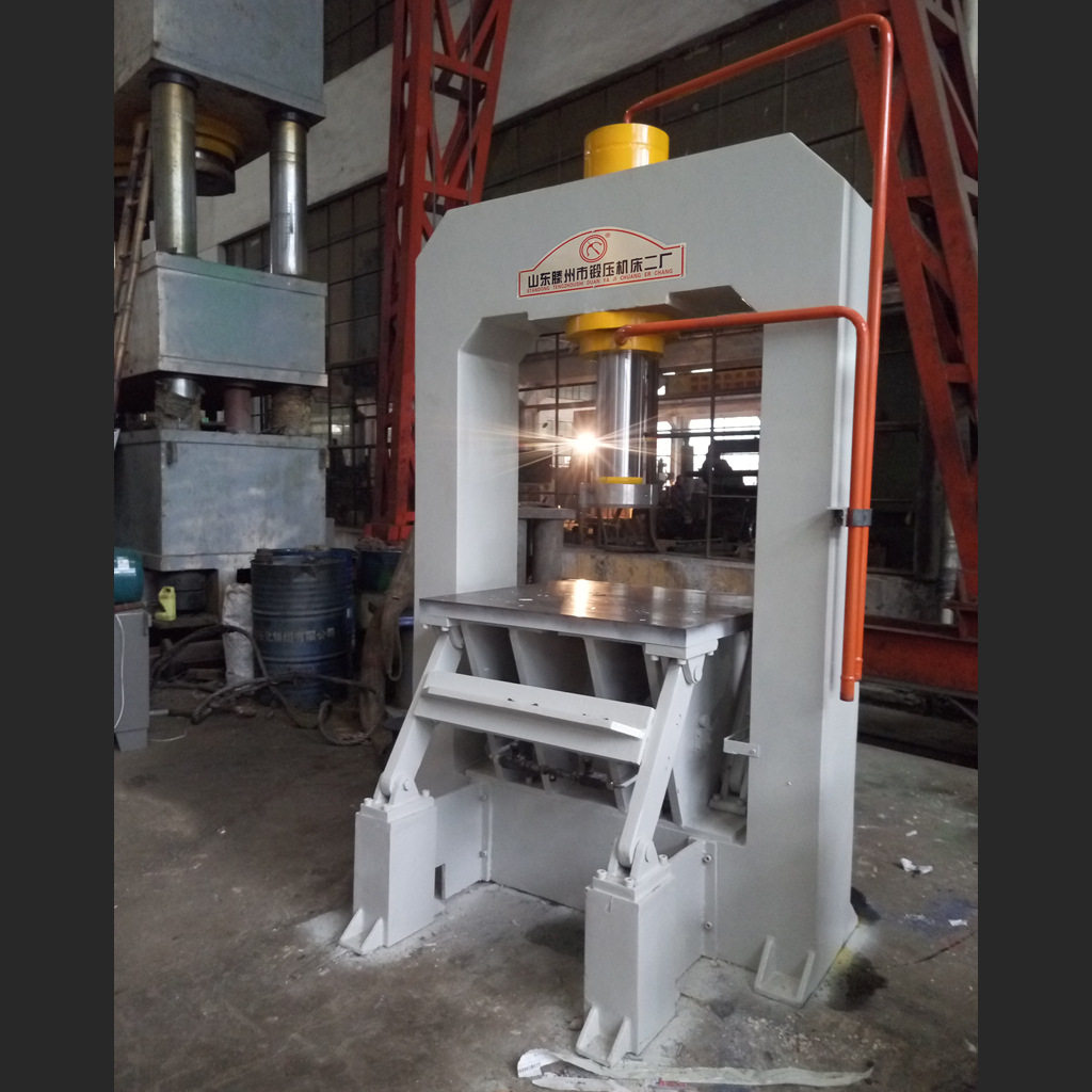 100T龙门液压机阀门制造专用压力机摆动工作台龙门式液压机