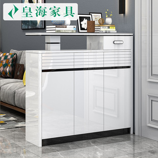 简约现代鞋柜双面烤漆隔断门厅鞋橱客厅玄关鞋柜大容量储物柜白色