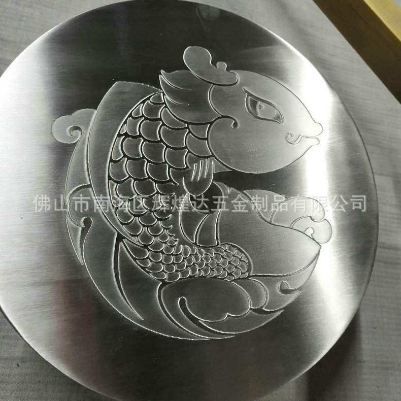 不锈钢拉手圆形花纹玻璃门拉手工厂定制新中式酒店民宿工程推拉门