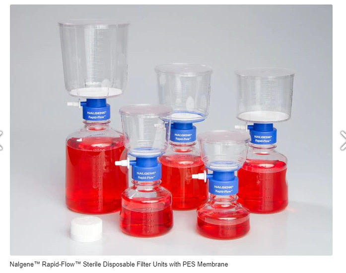 Nalgene耐洁166-0045500ml过滤装置PES滤膜无菌一次性真空过滤