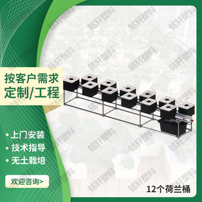 无土栽培设施水培种植荷兰桶温室大棚活水循环育苗蔬菜塑料种植桶