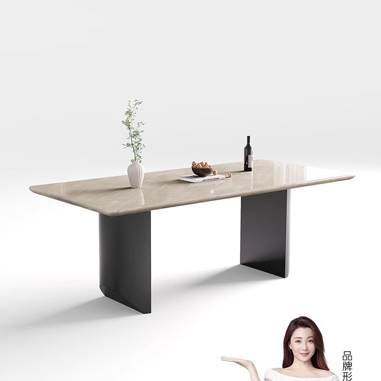 进口卡里冰玉大理石高端餐桌椅