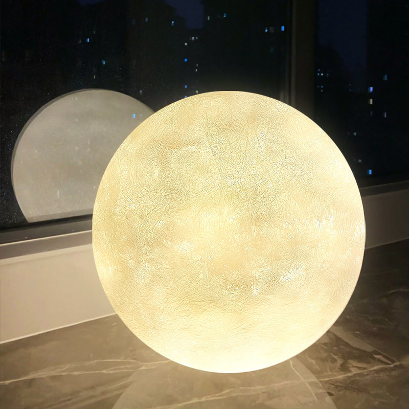 月球灯北欧简约装饰智能台灯网红月亮灯创意氛围客厅卧室落地灯