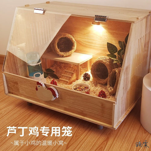 芦丁鸡恒温箱芦丁鸡饲养爬行宠物笼别墅蛇类推拉门基础宠物育雏