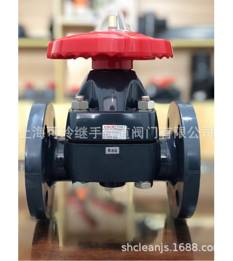 AV超纯继手clean-pvc法兰式球阀AV 由令活结日本旭有ASAHI超纯水