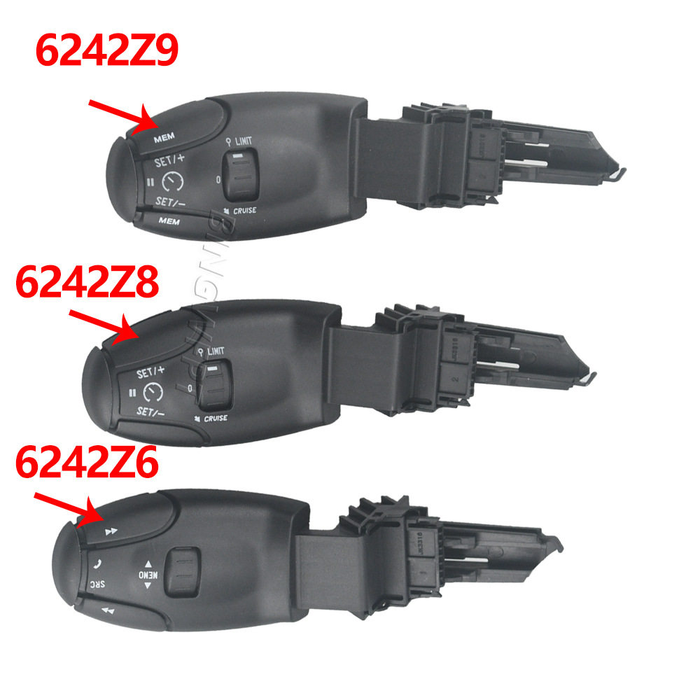 定速巡航开关6242Z9/6242Z8适用车型206/207/208/301/307/308