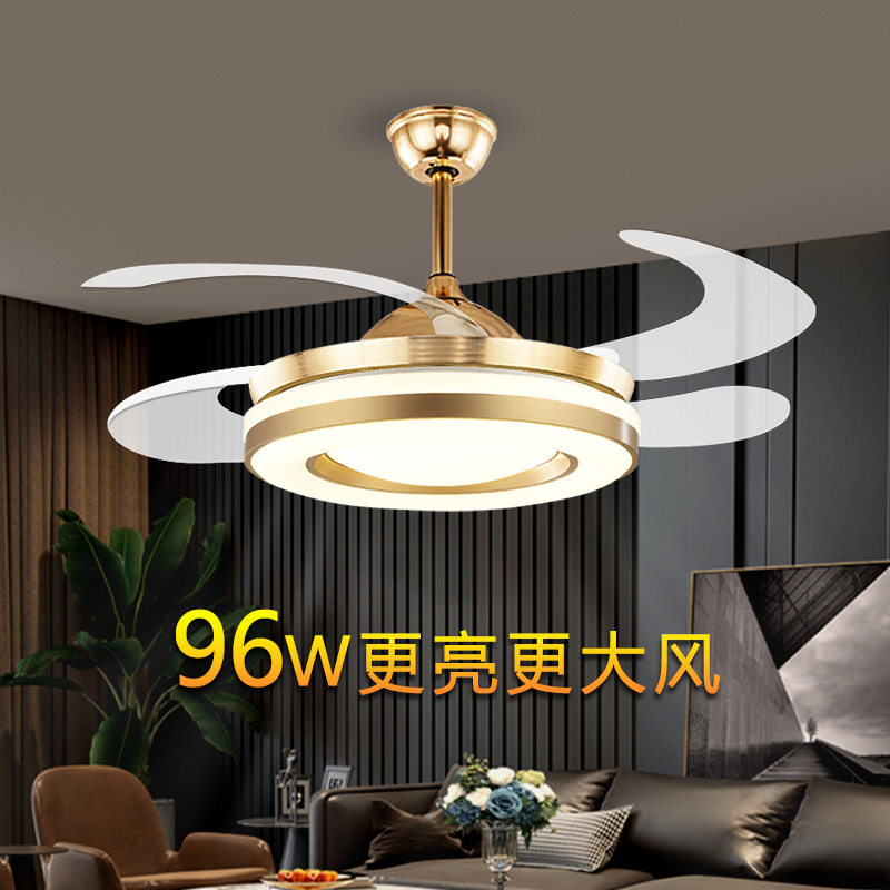 吊扇灯风扇灯一体灯带蓝牙离线音乐灯轻奢现代客厅卧室餐厅吸顶灯