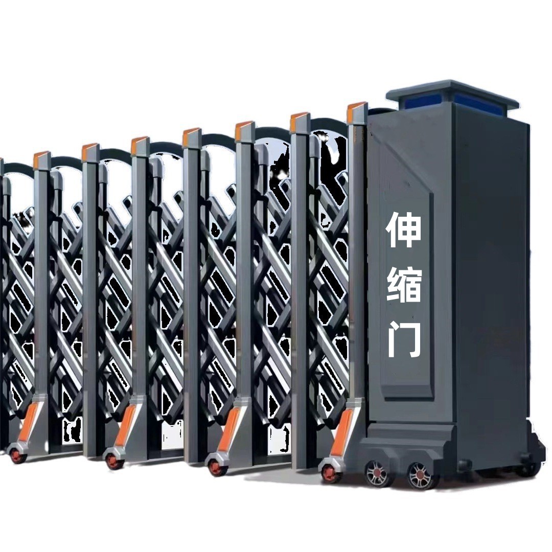 有轨无轨电动伸缩门 天津电动收缩门 工地自动推拉电动门