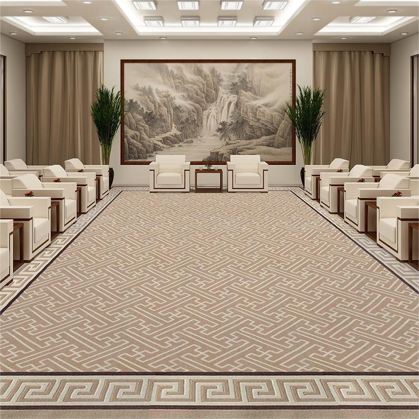 贵宾接待室地毯会议室专用大面积满铺地毯中式手工羊毛腈纶地毯