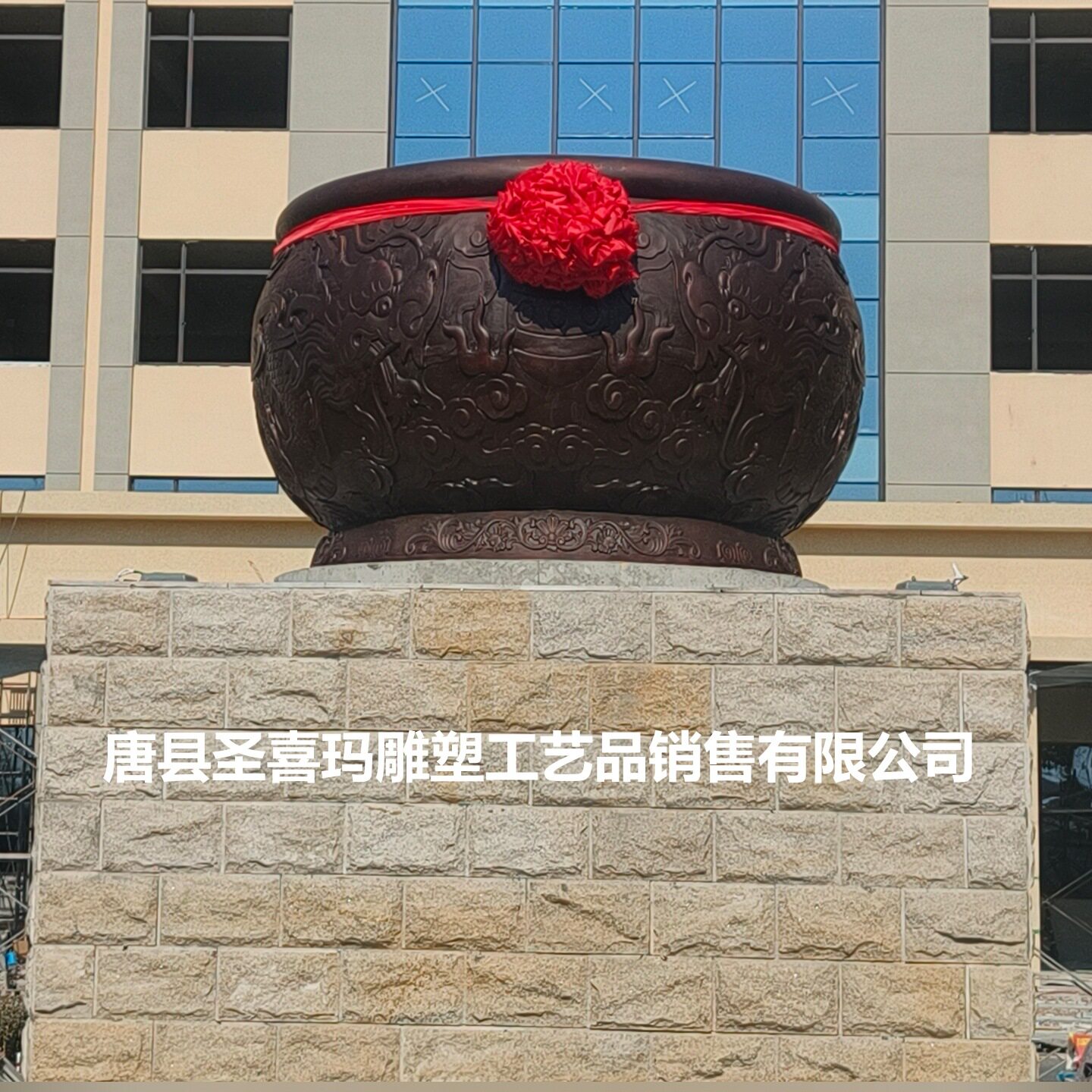 3.8米直径纯铜仿古聚宝盆水缸
