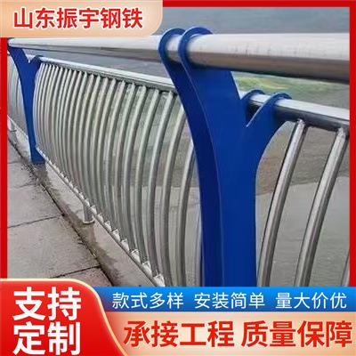 桥梁护栏不锈钢复合管栏杆各种样式防撞护栏制作