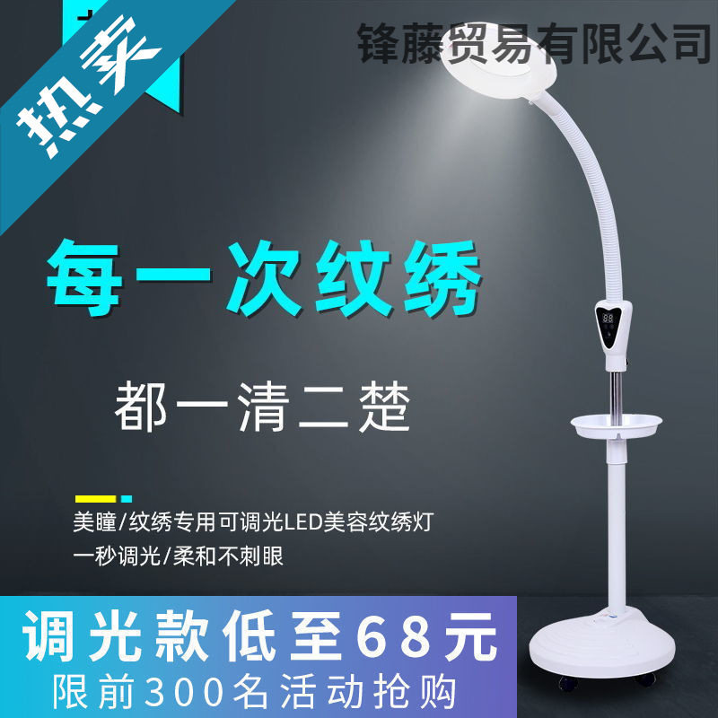 院纹绣灯美甲台灯美睫种睫毛冷光灯落地