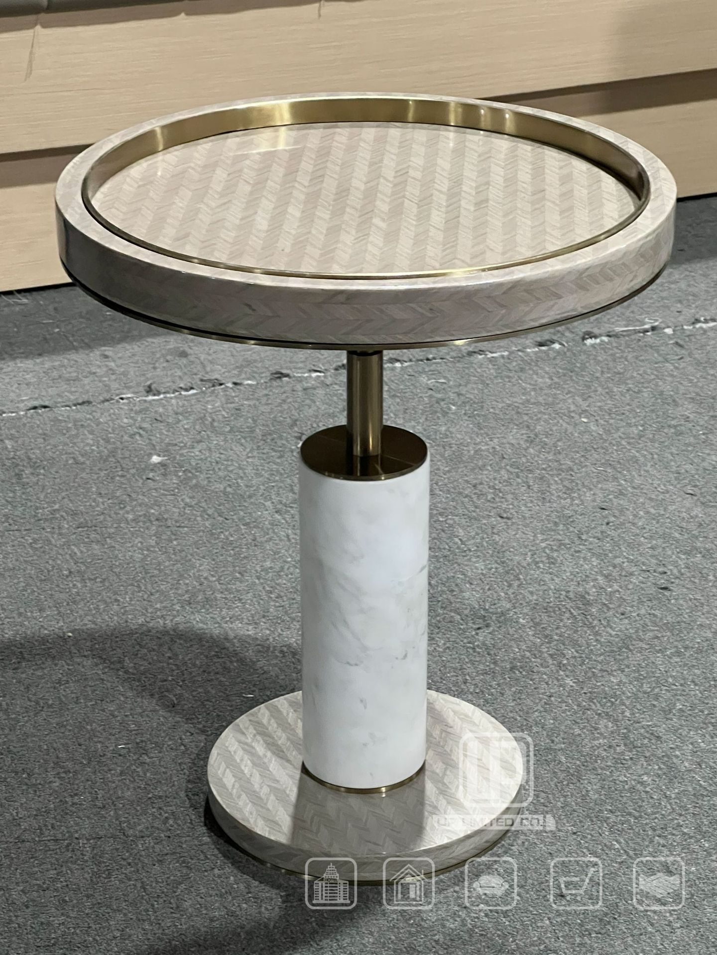 现代简约实木金属天然大理石边几茶几创意圆桌客厅家具沙发侧几