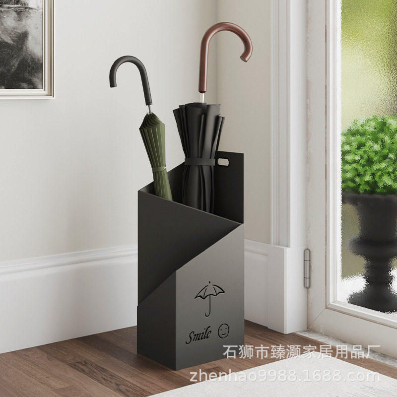 跨境雨伞架简约商用家用门口收纳雨伞桶铁艺金属铁艺放伞置物架
