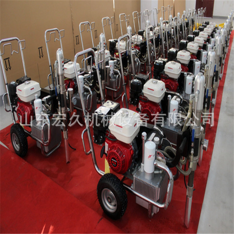 电动推车式涂料喷涂机 汽油引擎式腻子防火涂料喷涂机HC970