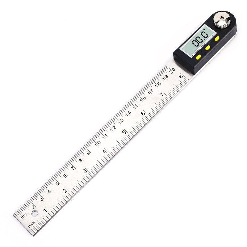伊莱科EM-KAL300数显角度尺不锈钢电子量角器角度测量仪0-300mm