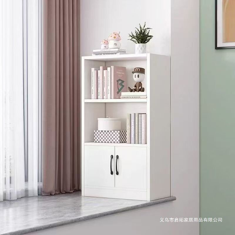 实木多层书架一体收纳柜简约现代
