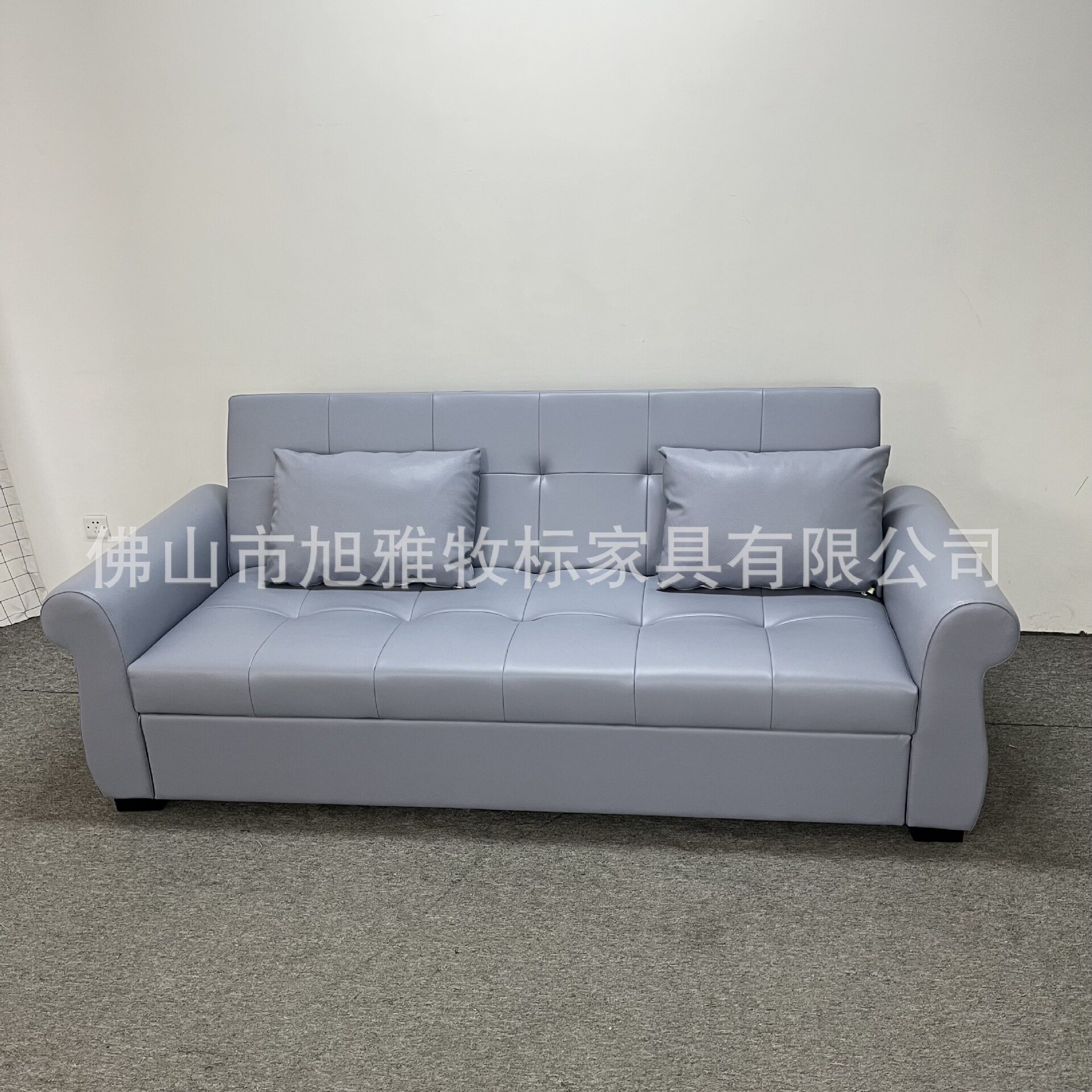 可折叠两用沙发床多功能皮艺客厅办公室午休沙发