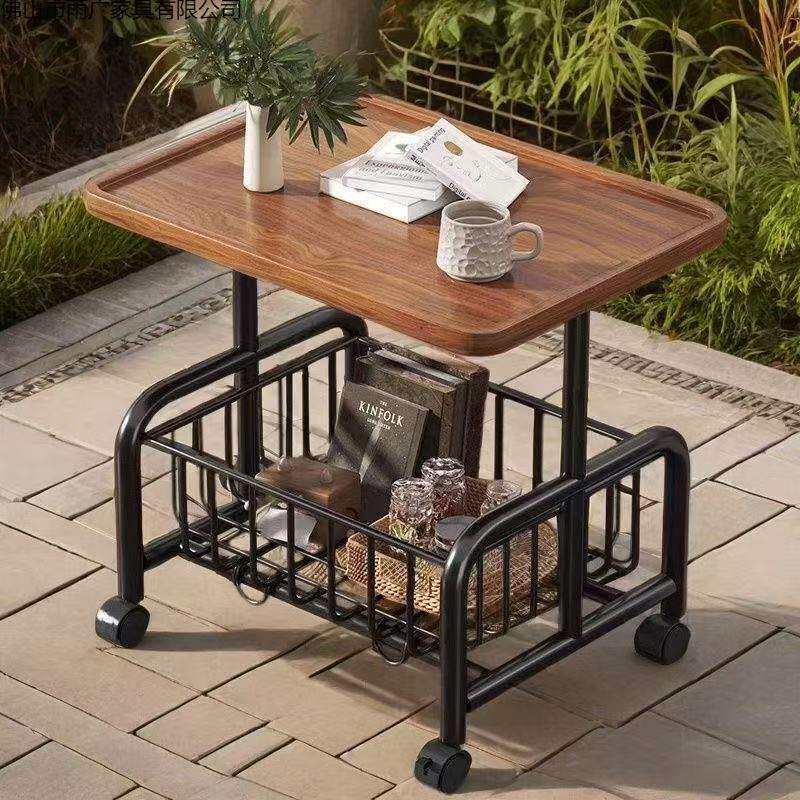 客厅边几时尚沙发几角办公床头茶桌迷你置物架可移动推车小边几