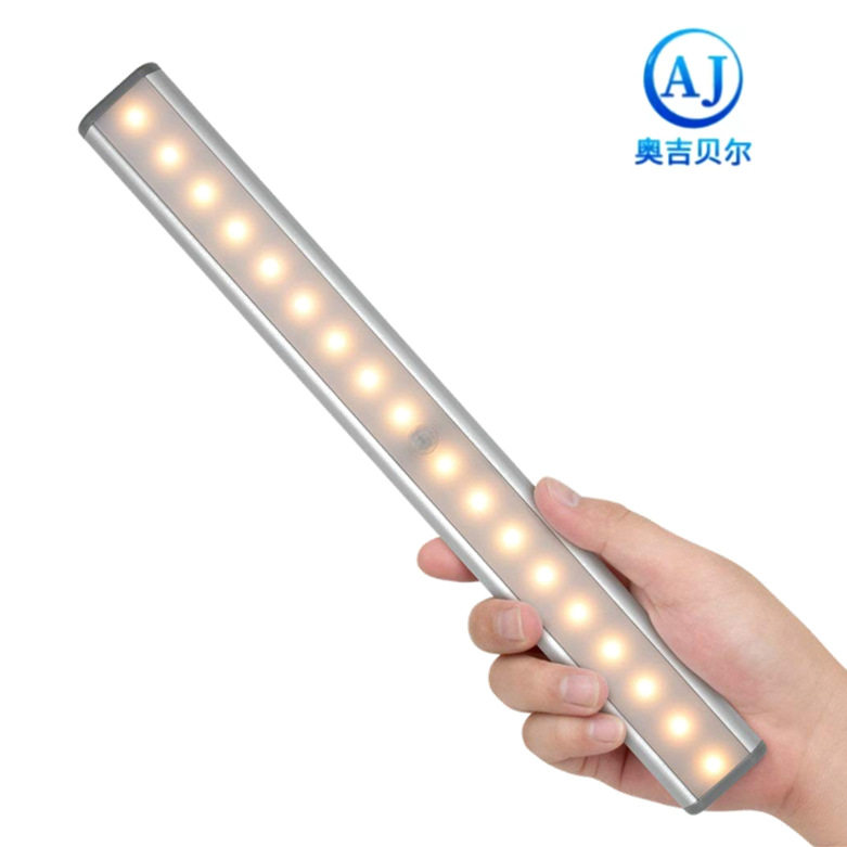 24led 40cm 暖光酒柜衣柜小夜灯 人体感应灯条 无线橱柜灯