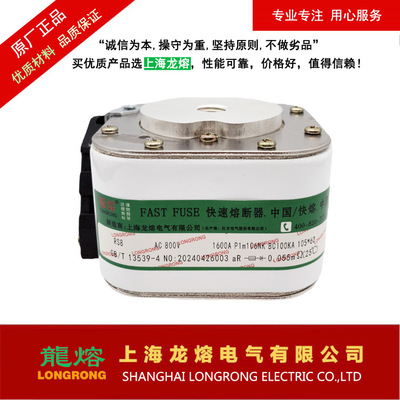 熔断器RS8 800V 1600A P1m106NK，银片熔芯，认准上海龙熔电气