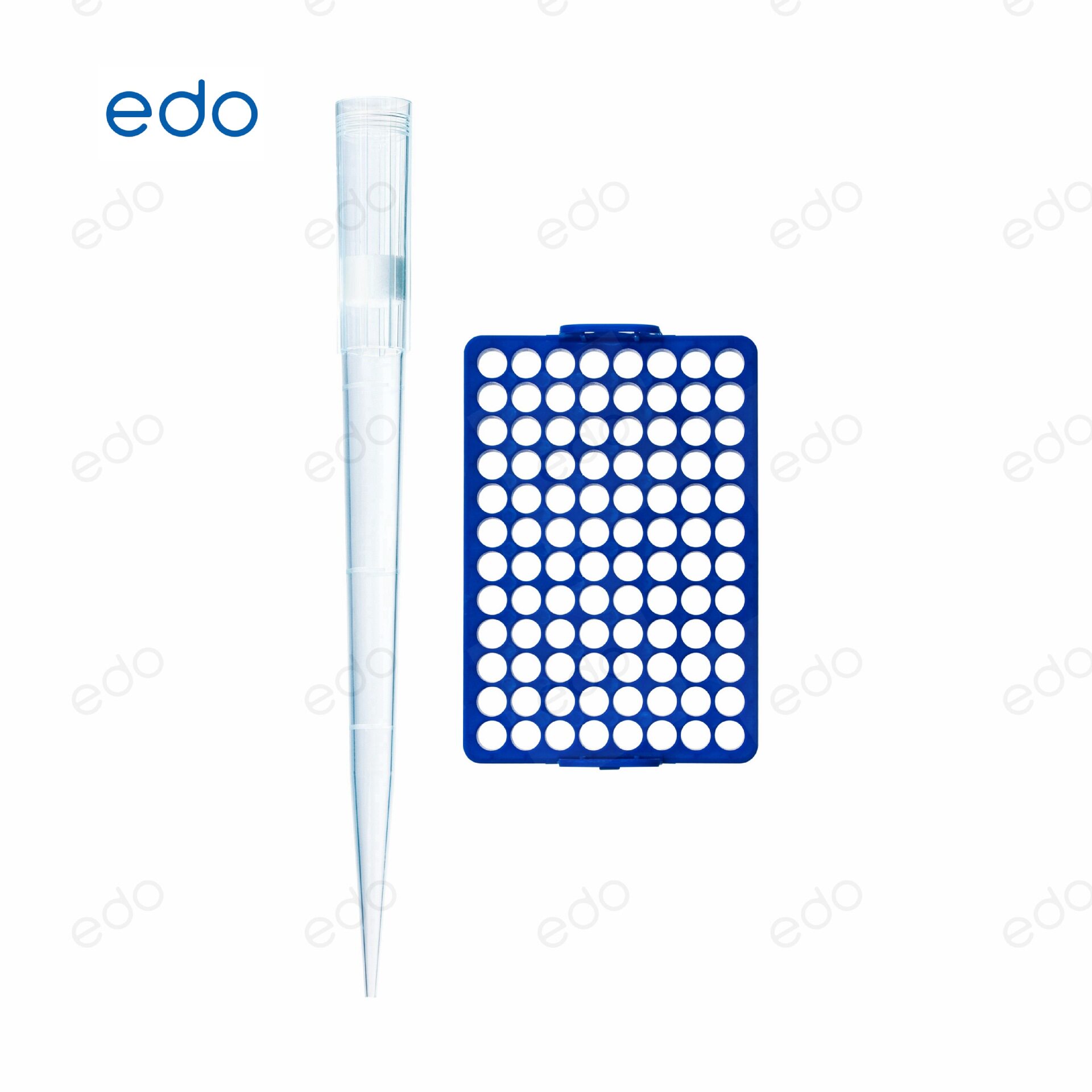 EDO盒装袋装一次性移液器吸头1000ul蓝吸嘴1ml tip头移液枪枪头
