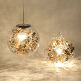 北欧现代简约客厅卧室灯创意个性吧台餐厅吊灯 ins网红玻璃小吊灯