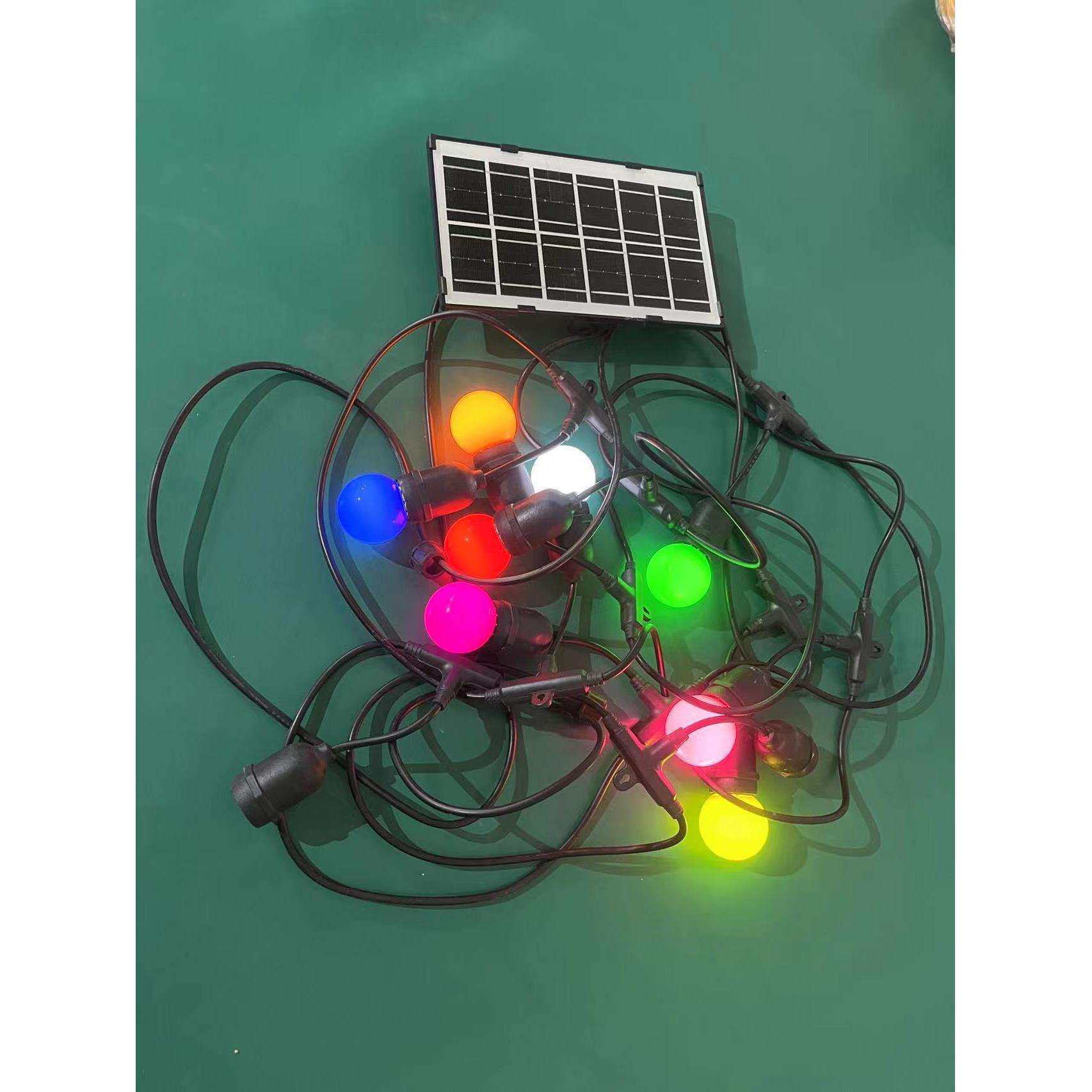 太阳能灯串大门口乔迁节日结婚庆国庆元旦开业装饰光源小彩灯泡