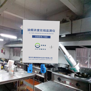 广州学校厨房环保监测仪 美食街环境监管油烟浓度在线监测系统
