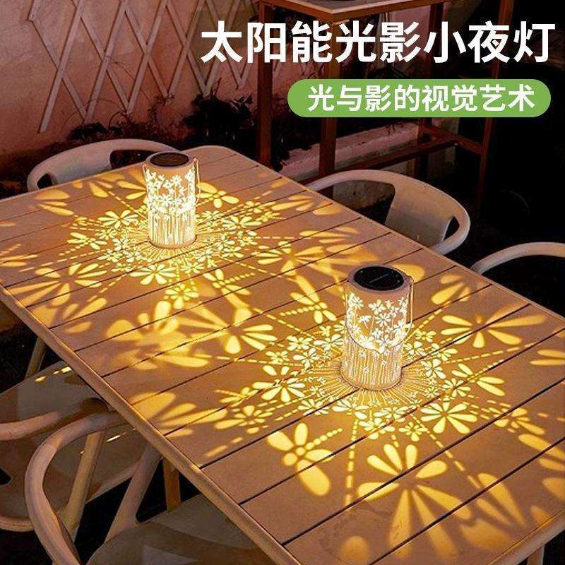 太阳能庭院灯小夜灯户外装饰阳台花园景观氛围灯坪吊式光影挂灯
