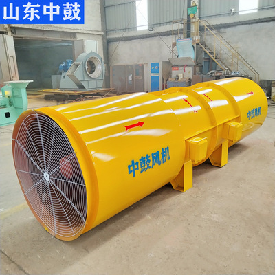 SDF-10# 2*55kw隧道抽风机开采排烟施工24小时运营变频可调