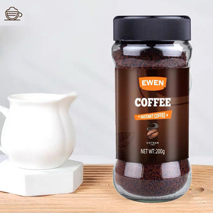 意文速溶咖啡200g大瓶装越南进口欧美香郁浓厚烘培冰淇淋制作瓶装