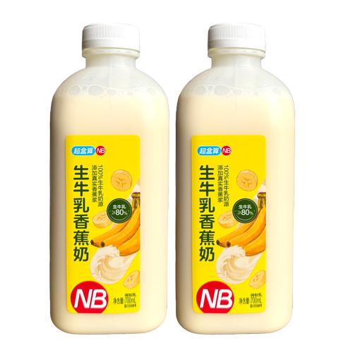 超盒算NB低温香蕉牛奶700ml