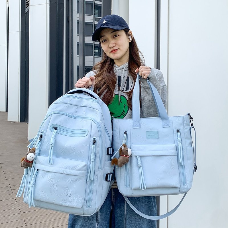 书包初中少女风高颜值双肩包女学生减负护脊大容量时尚背包新款,箱包皮具/热销女包/男包,双肩背包,淘宝优惠券,粉丝福利购,淘宝优惠卷