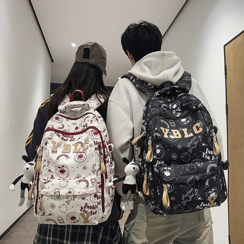 学院风男女生涤纶双肩包