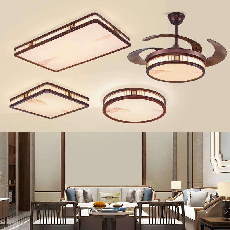 新中式客厅LED吸顶灯全光谱护眼餐厅卧室风扇灯中山全屋套餐灯具,电子元器件市场,其它元器件,淘宝优惠券,粉丝福利购,淘宝优惠卷