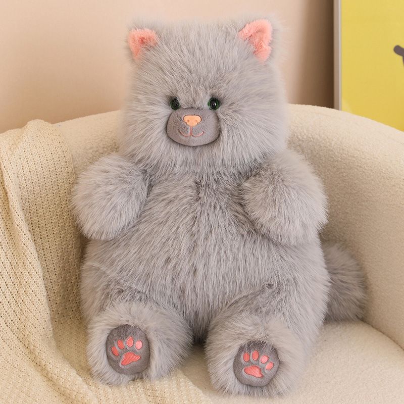 超软萌糖糖猫咪毛绒公仔长毛猫咪娃娃女孩生日礼物孩子床上抱睡枕