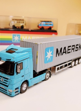 40英尺集装箱货柜车1:50马士基MAERSK集卡物流运输车接受批量定制