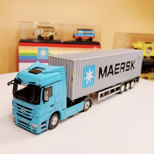 40英尺集装箱货柜车1:50马士基MAERSK集卡物流运输车接受批量定制