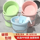 家用储水桶加厚塑料手提超大号圆桶学生宿舍用耐摔洗衣桶脸盆套装