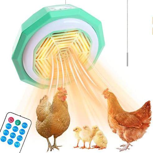 跨境暖风灯机带显示屏智能温控宠物鸡猪育雏取暖灯恒温养殖保温灯