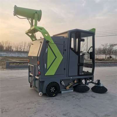 七刷电动扫地车 物业工厂小型高压雾炮电动扫路车 道路清洁扫地机