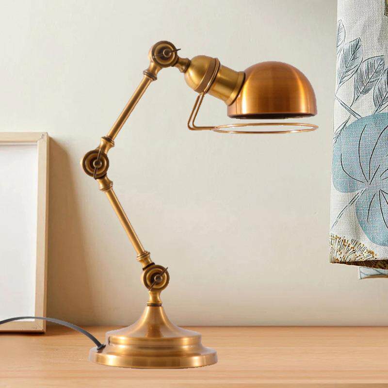 复古怀旧插电式长臂办公室工作家用床头学生书桌护眼学习专用台灯