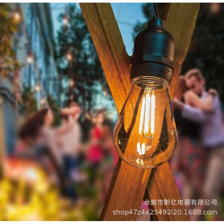圣诞树灯led小彩灯闪灯串灯圣诞节装饰品墨绿线户外防水灯串灯饰